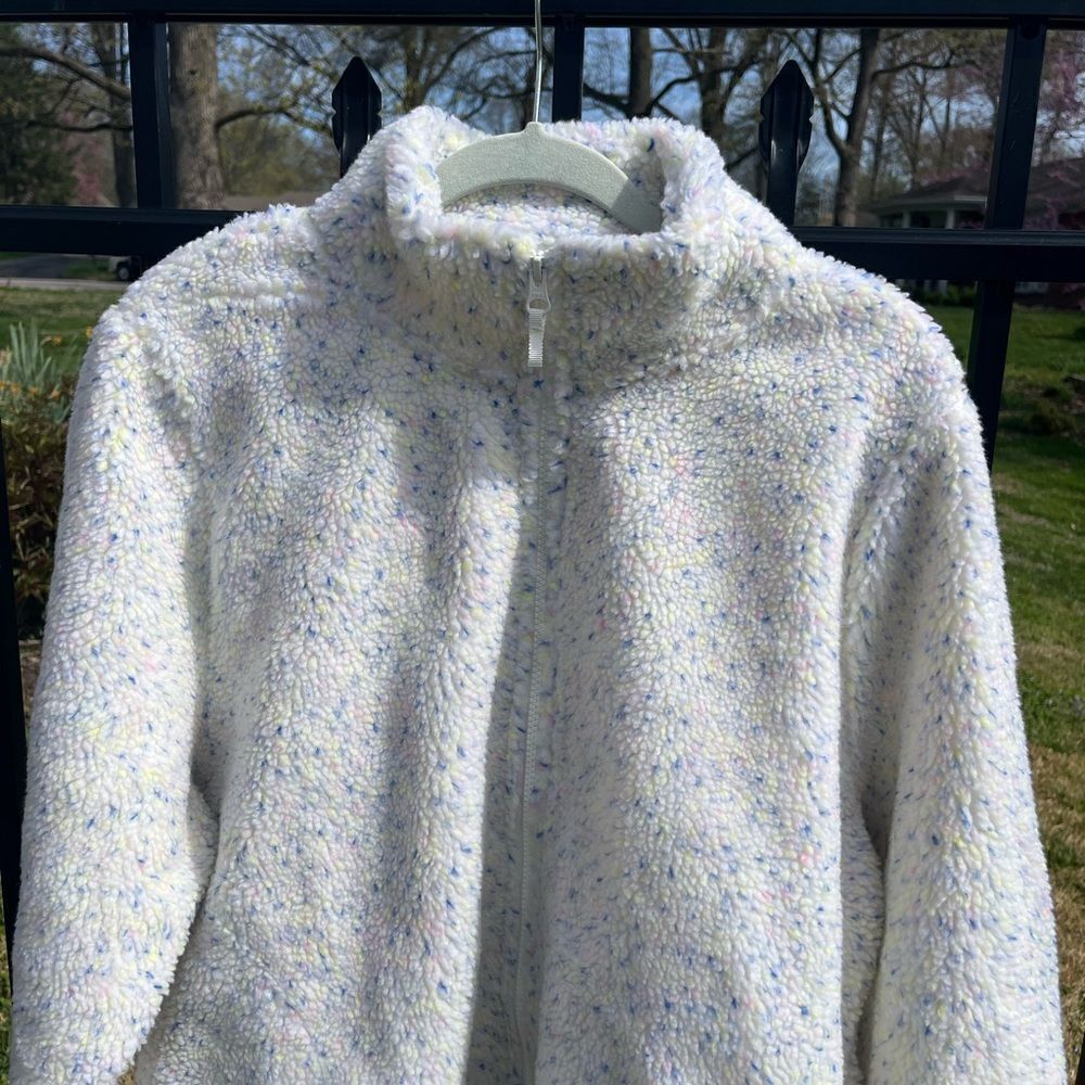 J Crew Flecked Sherpa Full-Zip Pullover Jacket NWT - Picture 6 of 8